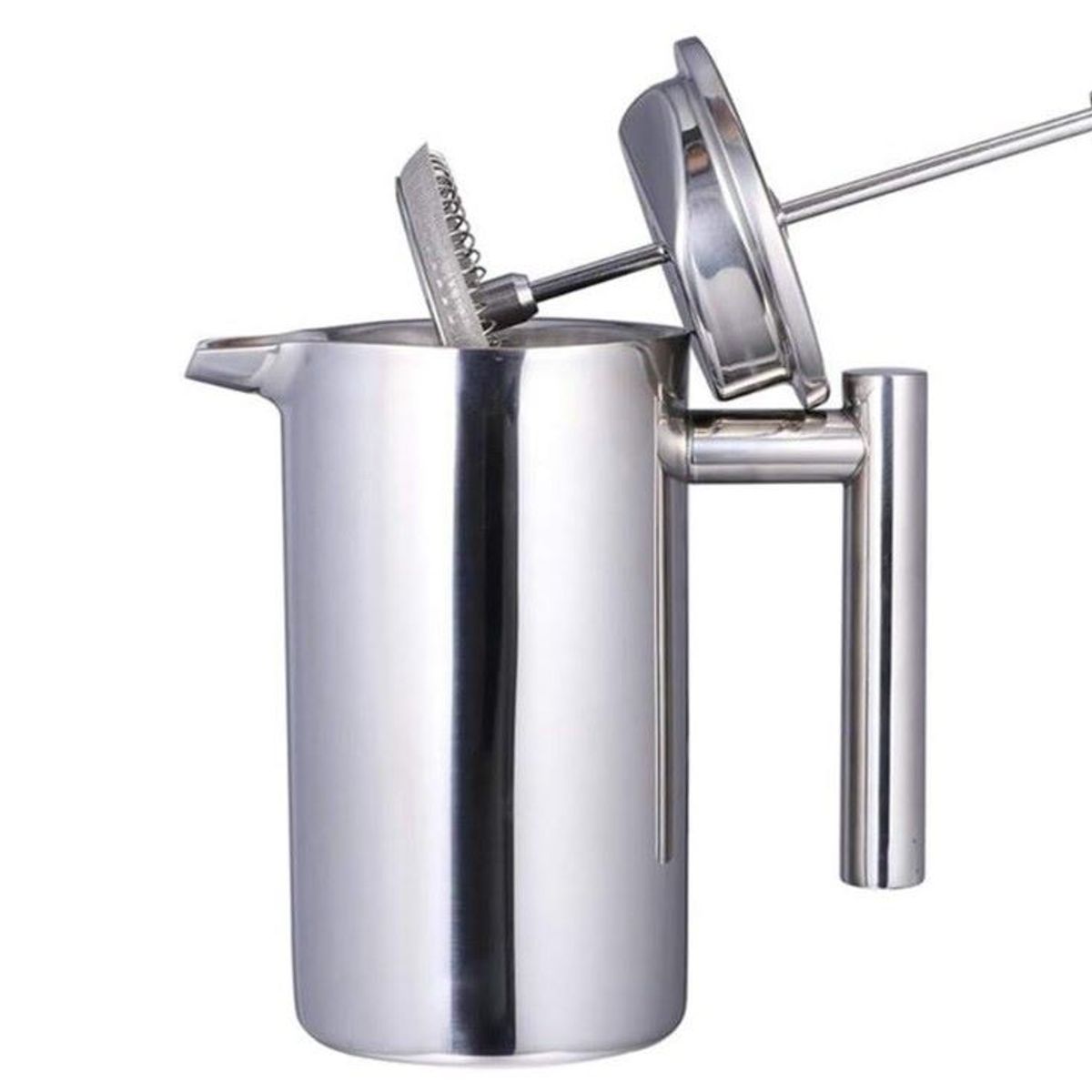 ZHOPI CO - Cafetera De Prensa Francesa Multifuncion 800 Ml Acero