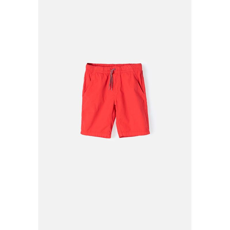 MIC - Bermuda Mic con cordón ajustable roja para niño