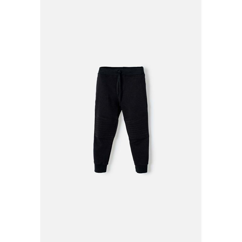 LITTLEMIC - Jogger de LittleMic con cordón negro para niño 2T a 5T