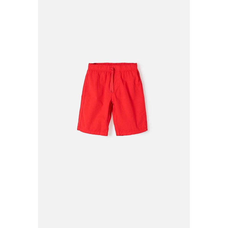 MIC - Bermuda de Mic con bolsillos roja para niño
