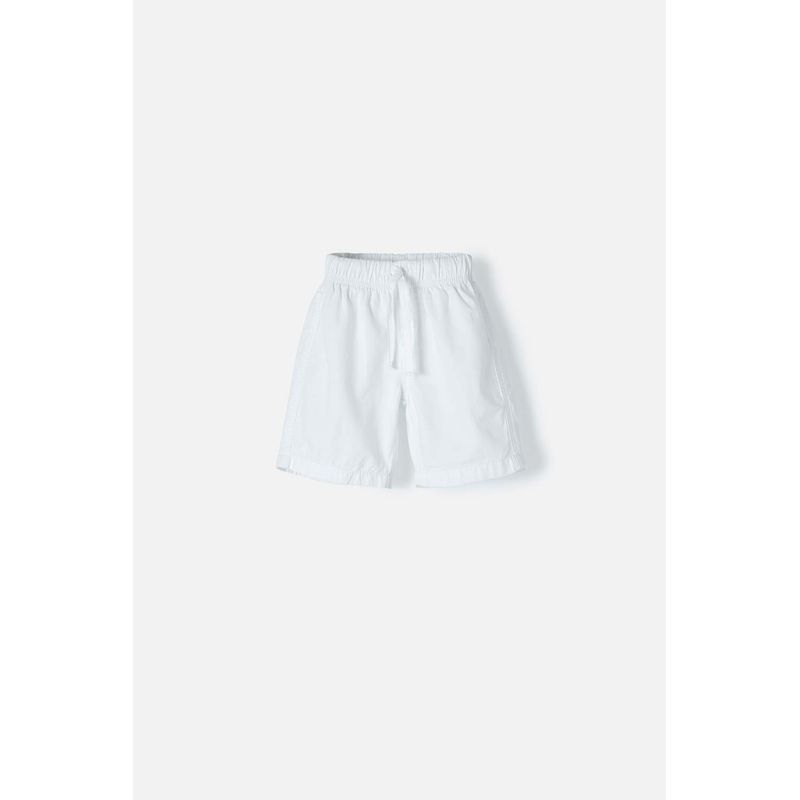 LITTLEMIC - Bermuda de LittleMic con cordón blanco para niño 2T a 5T