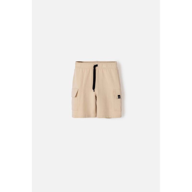 MIC - Bermuda de Mic con bolsillos laterales beige para niño