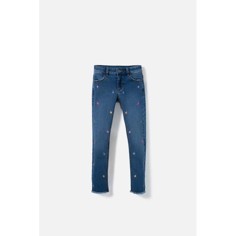 MIC - Jean de Mic con estrellas azul para niña