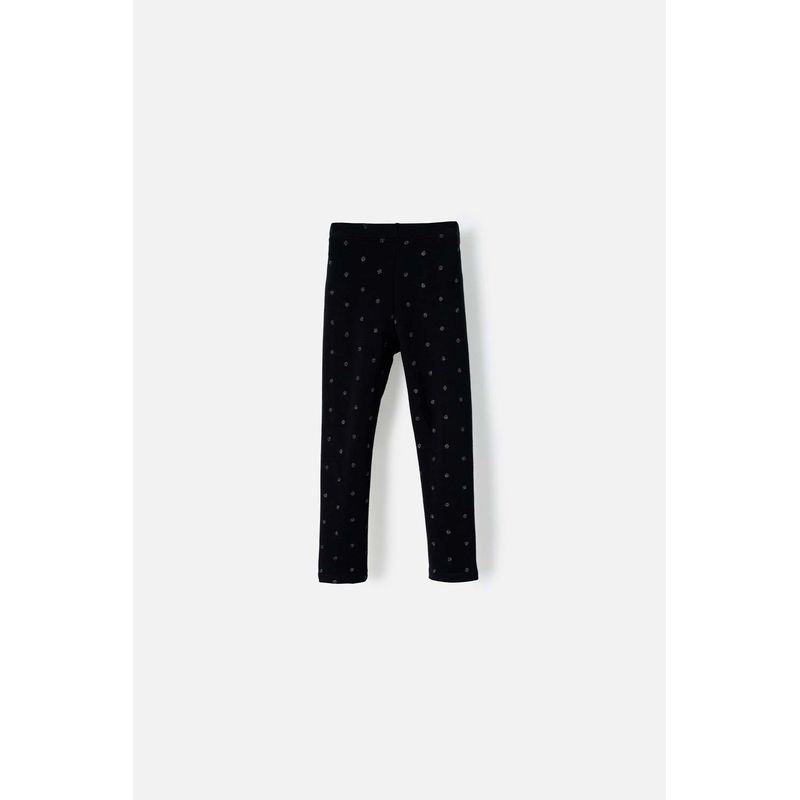 LITTLEMIC - Leggins de LittleMic con cintura elástica negro para niña 2T a 5T