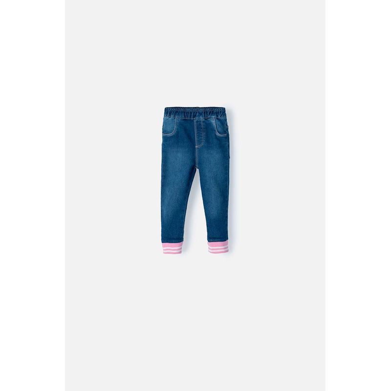 LITTLEMIC - Jegging de LittleMic indigo oscuro para bebé niña