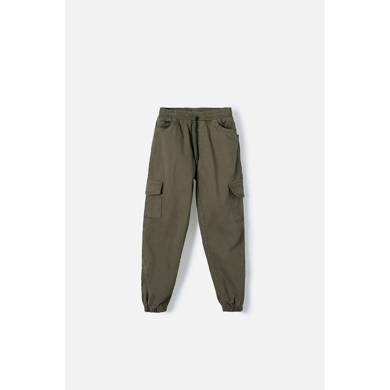 MIC - Pantalón de Mic con cordón verde para niño