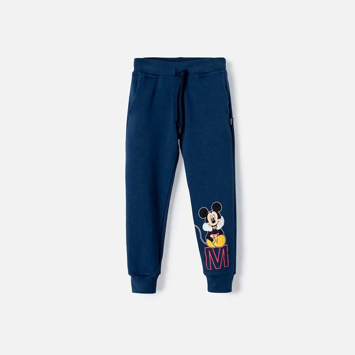 DISNEY - Jogger de Mickey Mouse azul con estampado en relieve para niño 2T a 5T