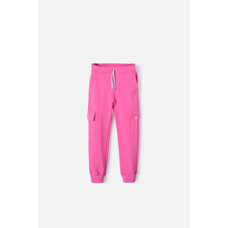 MIC - Jogger de Mic con bolsillos rosado para niña