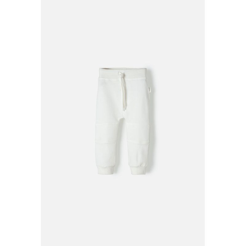 LITTLEMIC - Jogger LittleMic con cordón marfil para bebé unisex