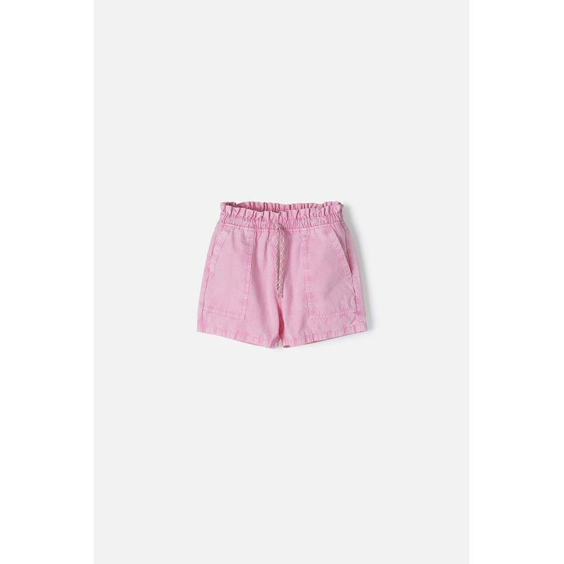 MIC - Short de Mic con cordón rosado para niña