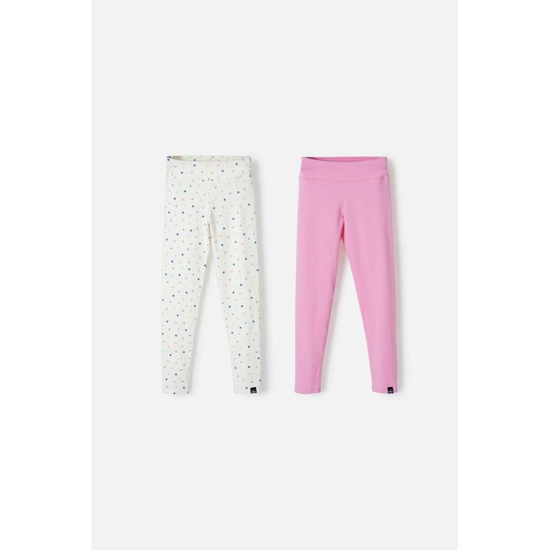 MIC - Leggins X2 de Mic multicolor para niña