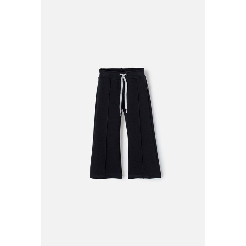 LITTLEMIC - Jogger de LittleMic con cordón negro para niña 2T a 5T