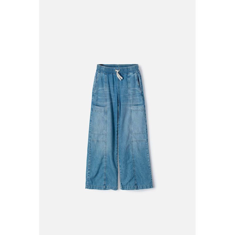 MIC - Jean de Mic amplio azul indigo para niña