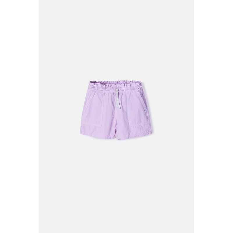 MIC - Short de Mic con cordón morado para niña