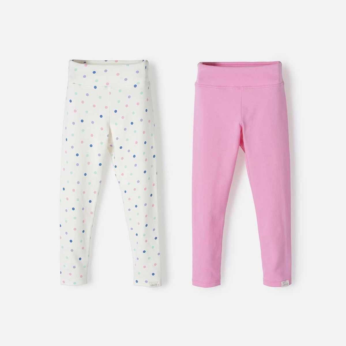 LITTLEMIC - Pack X2 Legging de Littlemic multicolor para niña 2T a 5T