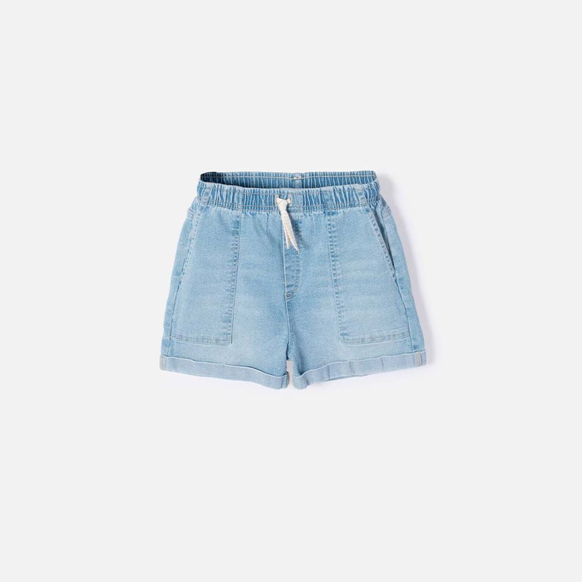 MIC - Short de Mic con cordón azul para niña