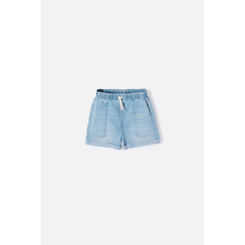 MIC - Short de Mic con cordón azul para niña