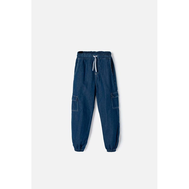 MIC - Jogger de Mic con cordón azul para niña