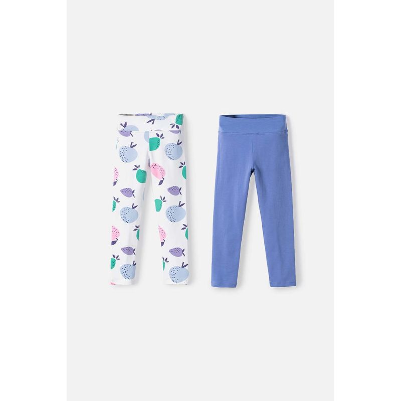 LITTLEMIC - Pack X2 Leggings LittleMic multicolor para niña 2T a 5T