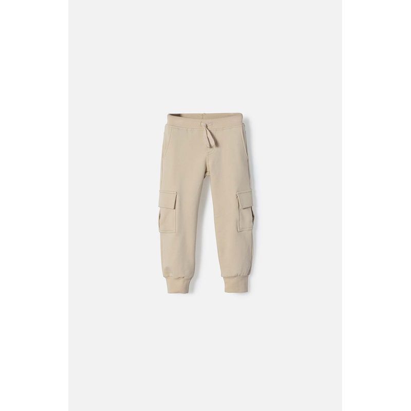 LITTLEMIC - Jogger de Littlemic con cordón caqui para niño 2T a 5T