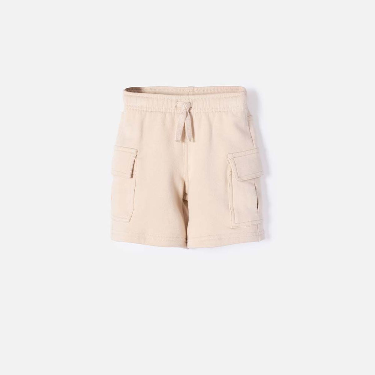 LITTLEMIC - Bermuda de Littlemic con cordón caqui para niño 2T a 5T