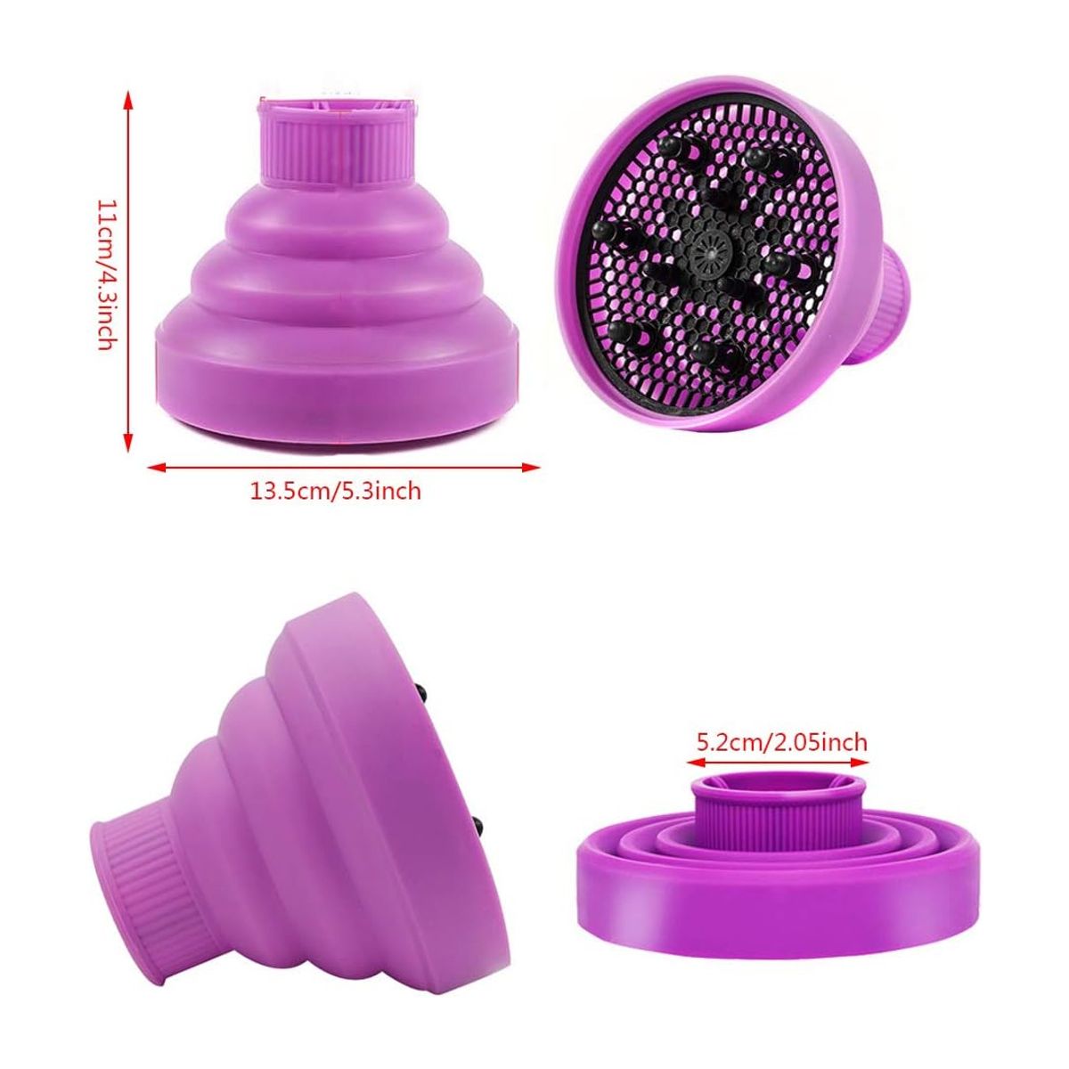 GENERICO - Difusor AB-1 Adaptador Para Secador Rizos Pelo Cabello