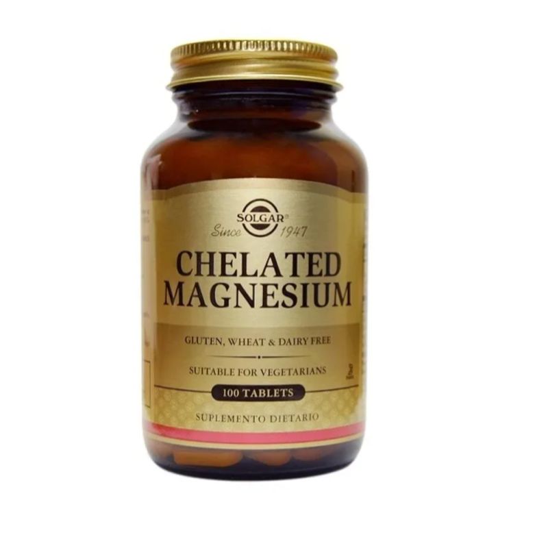 SOLGAR - CHELATED MAGNESIO X 100 TABLETAS/ SOLGAR