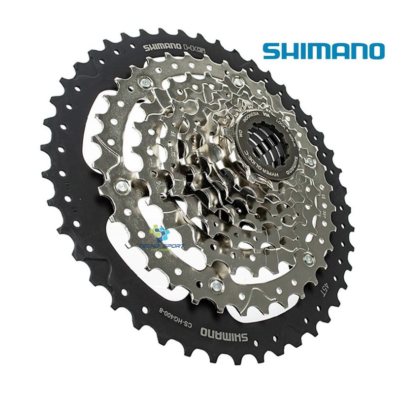 SHIMANO - Pacha Shimano Cassette Hg400 8 Velocidades 11-45 Mtb