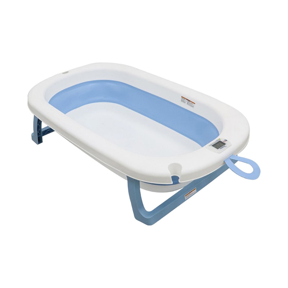 BEBESITOS - BAÑERA PLEGABLE CON TERMOMETRO Y ACCESORIO DE BAÑO