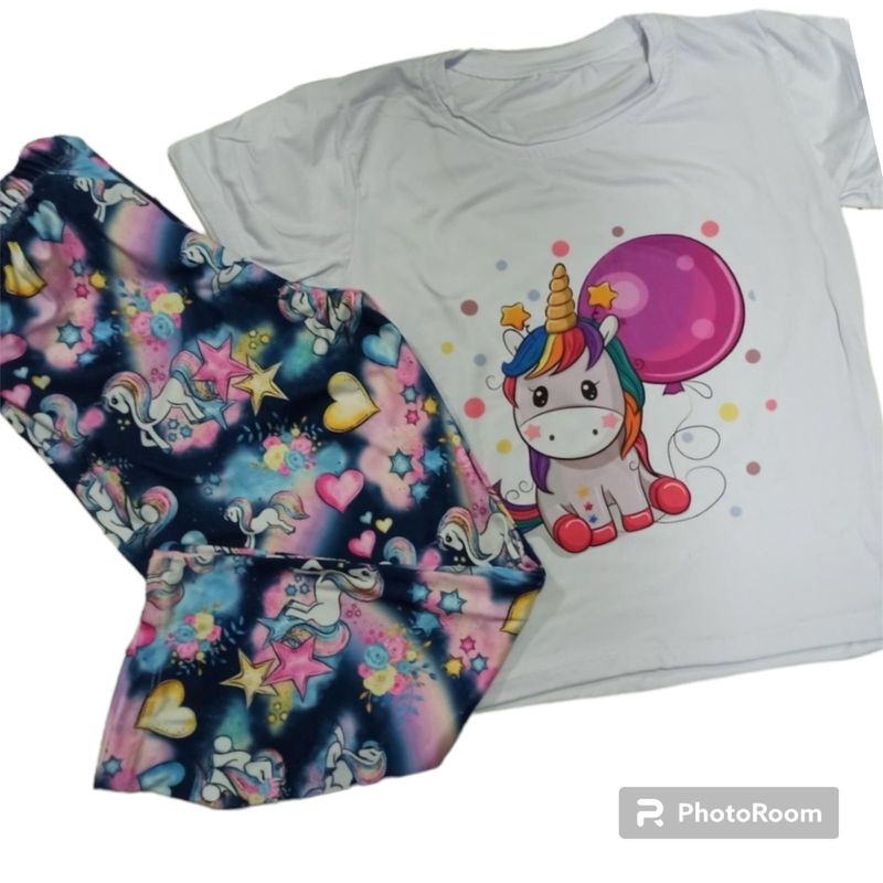 BRYKE - Pijama Niña Caballito  Colores en Piel de durazno