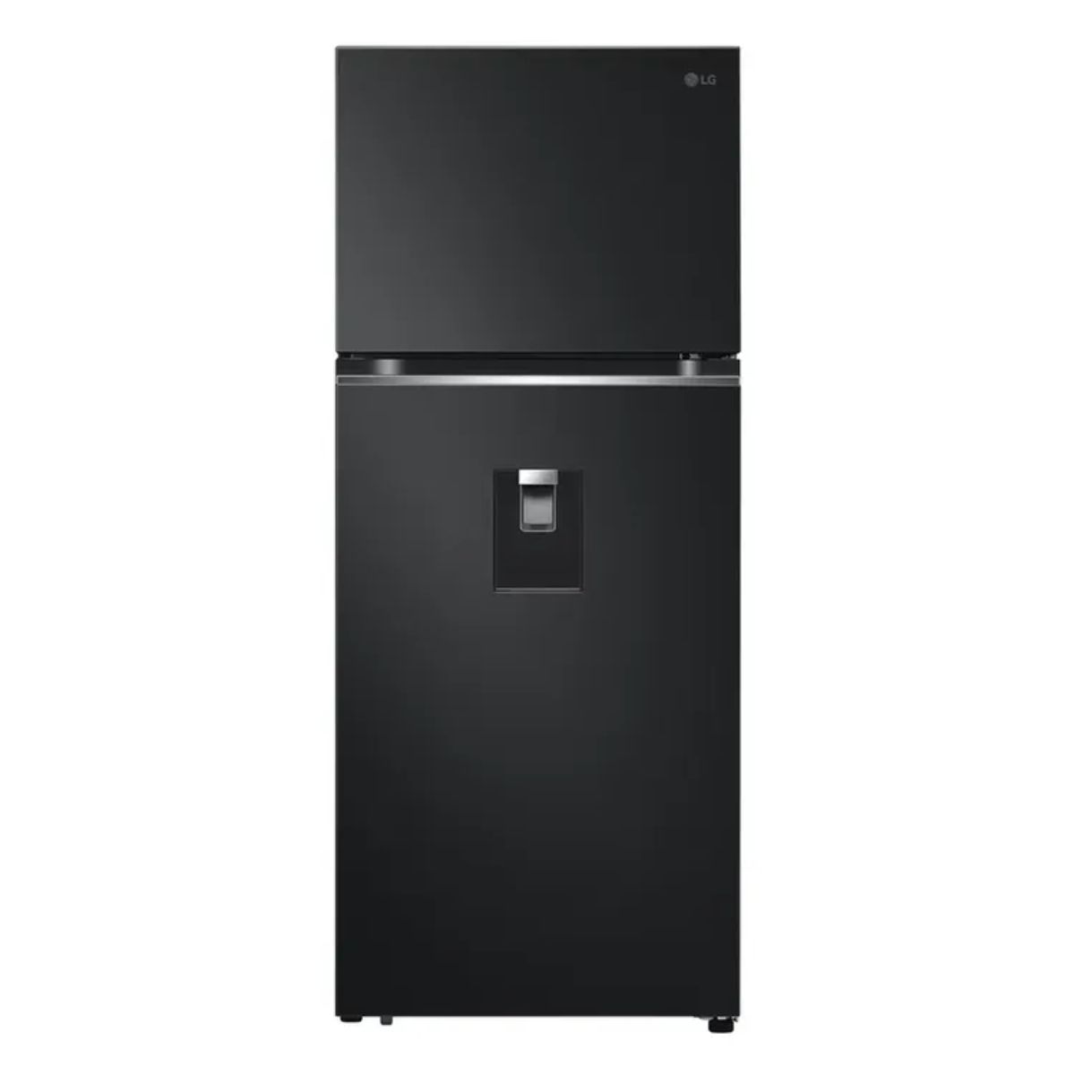 LG - Nevera LG No Frost Congelador Superior 374 Litros Negro