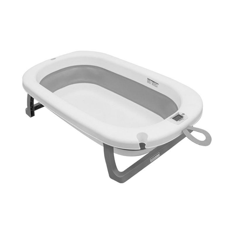 BEBESITOS - BAÑERA PLEGABLE CON TERMOMETRO Y ACCESORIO DE BAÑO