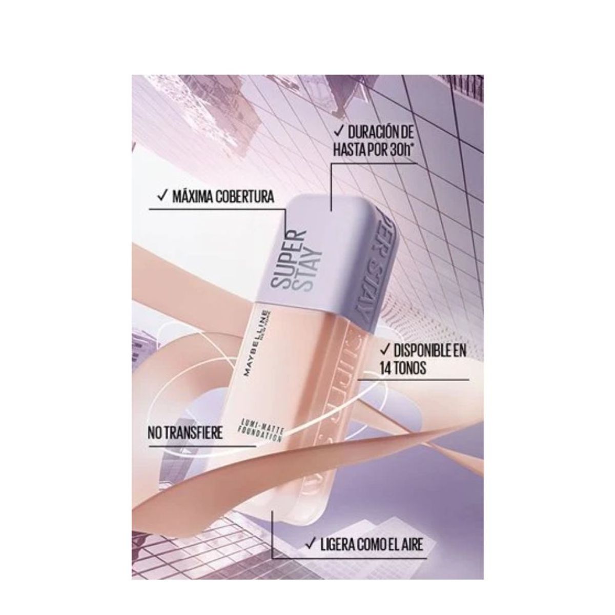 MAYBELLINE - Base Liquida Tono 220 Superstay