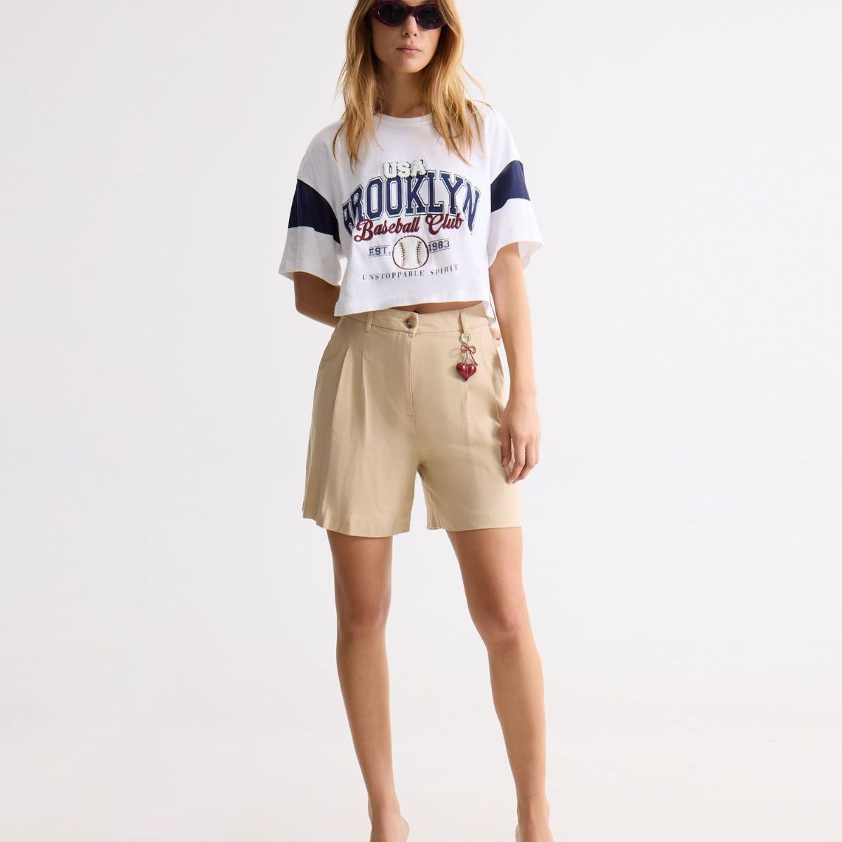 SEVEN SEVEN - Short Para Mujer Multiusos Plano Color Beige Marca Seven Seven #28191098