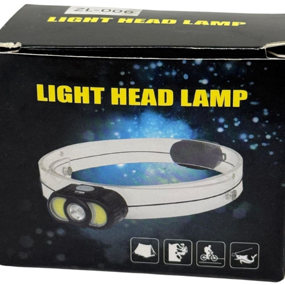 MAZUGI - Linterna Portátil Frontal Recargable Luz Led Camping Minera