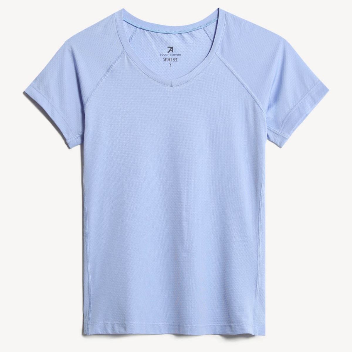 SEVEN SEVEN - Camiseta Texturizada  Para Mujer Azul Seven Seven