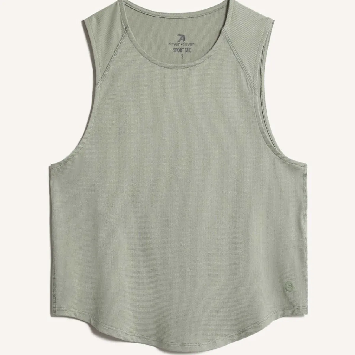 SEVEN SEVEN - Crop Top Texturizado  Para Mujer Verde Seven Seven