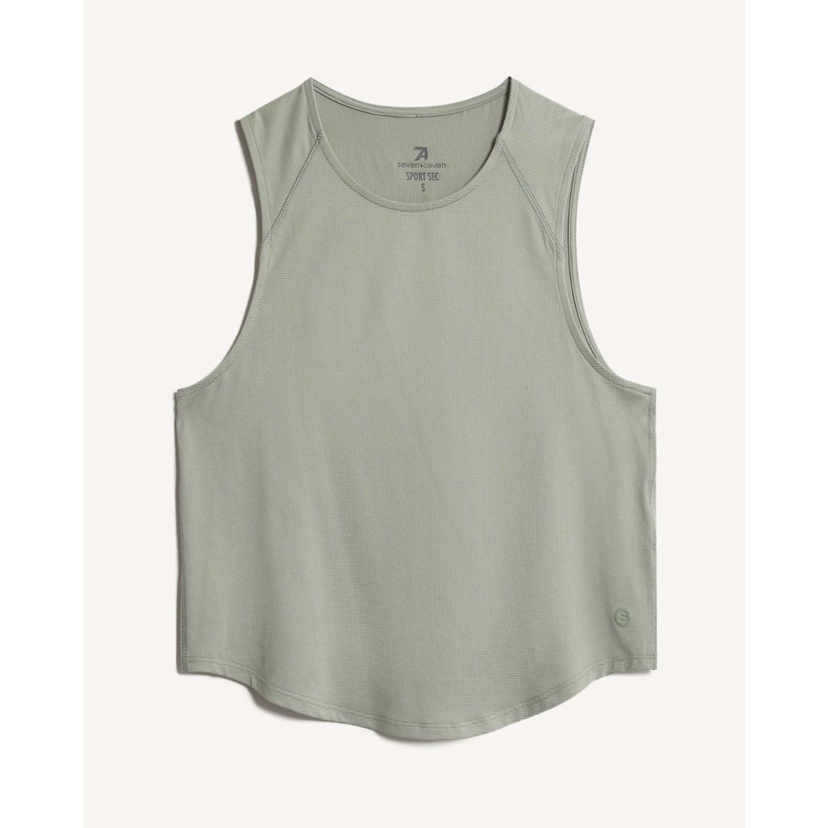 SEVEN SEVEN - Crop Top Texturizado  Para Mujer Verde Seven Seven