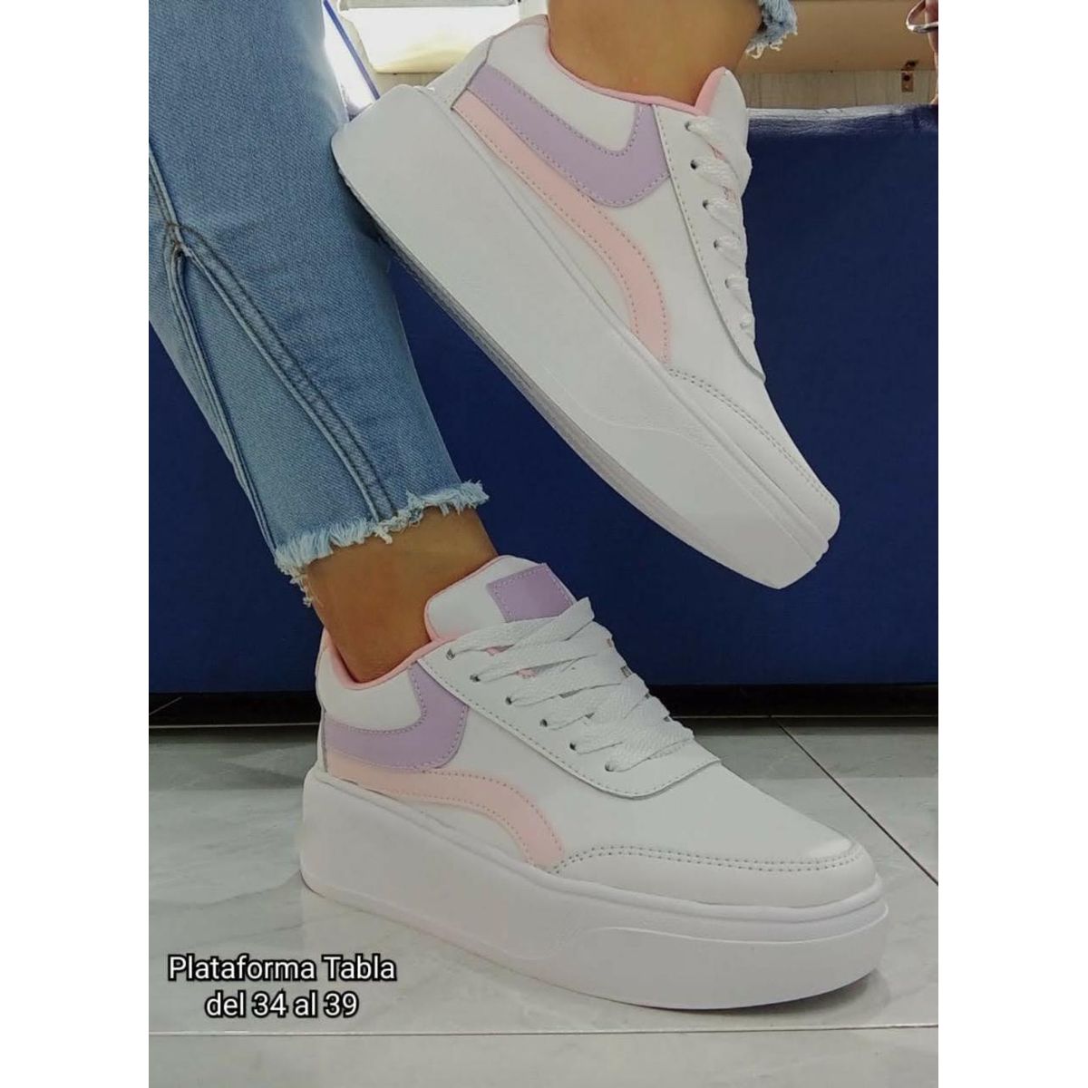 URBAN PLUS - TENIS PARA MUJER BLANCO