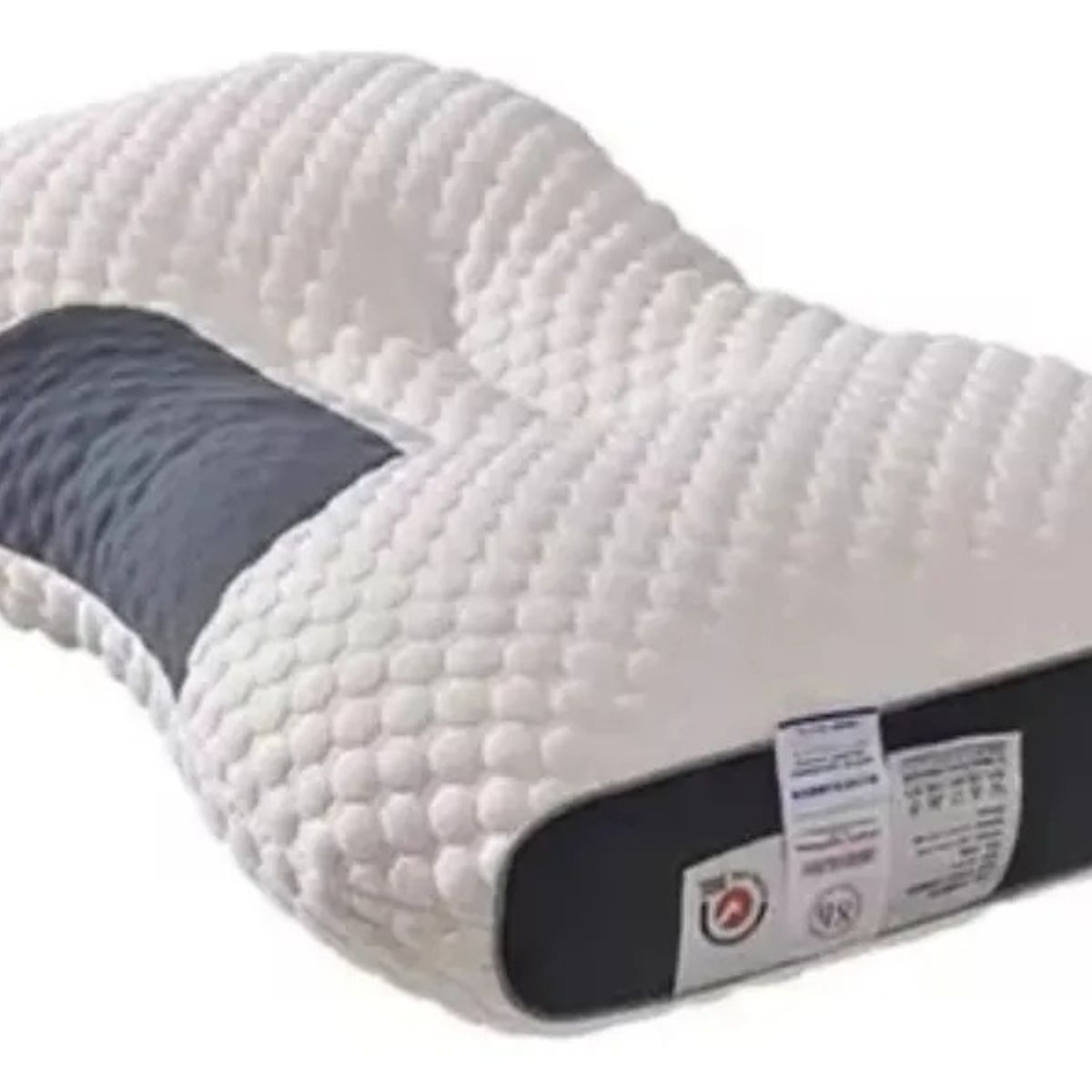 GENERICO - Almohada Ortopédica Cervical Descanso Transpirable Cuello C Color Blanco x1