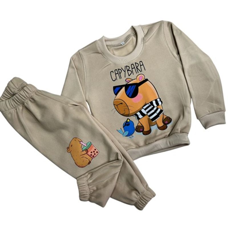 BRYKE - Sudadera Niño Capibara Beige
