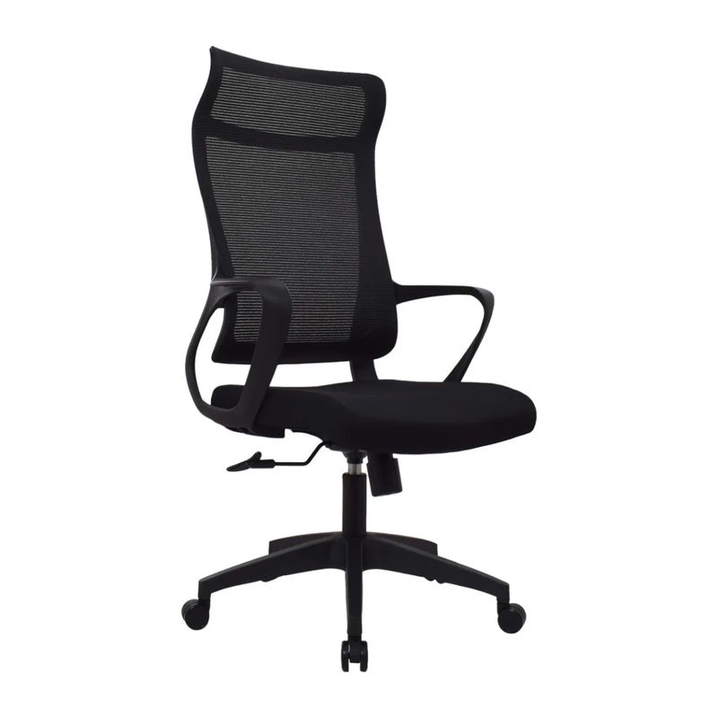 BONNO - Silla De Escritorio Rigs Con Cabecero Bonno Cómoda Moderna Color Negro