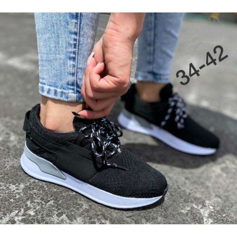 URBAN PLUS - TENIS PARA MUJER Y HOMBRE NEGRO
