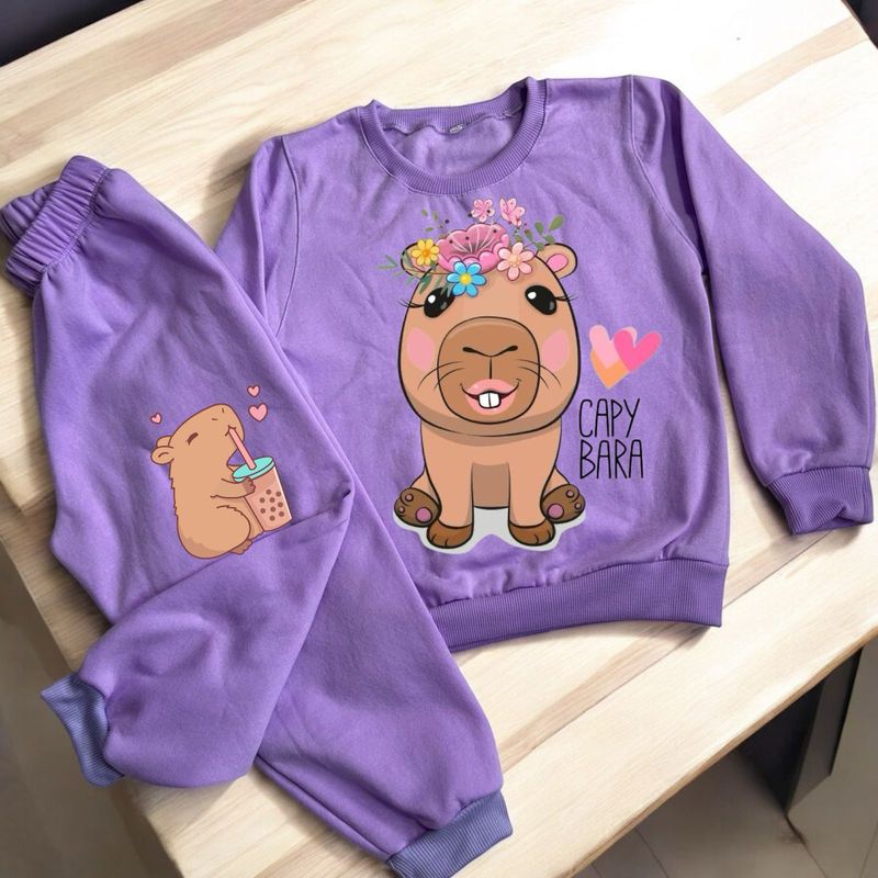 BRYKE - Sudadera Niña Capibara Lila