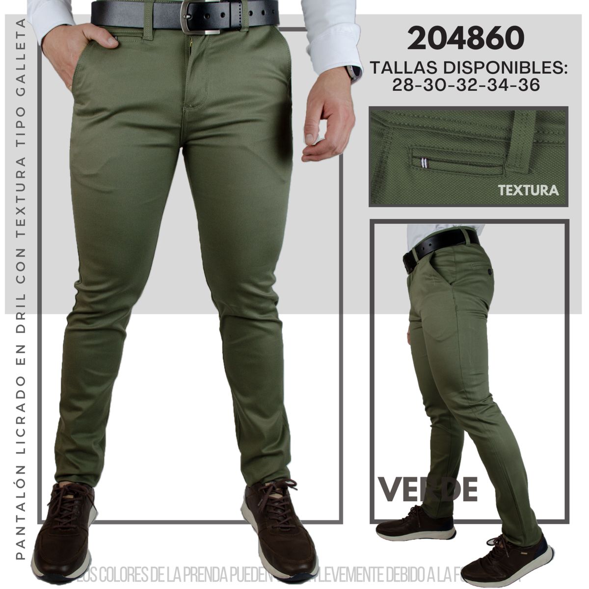 ABC - pantalon en dril galleta para hombre AAA tipo exportacion full calidad