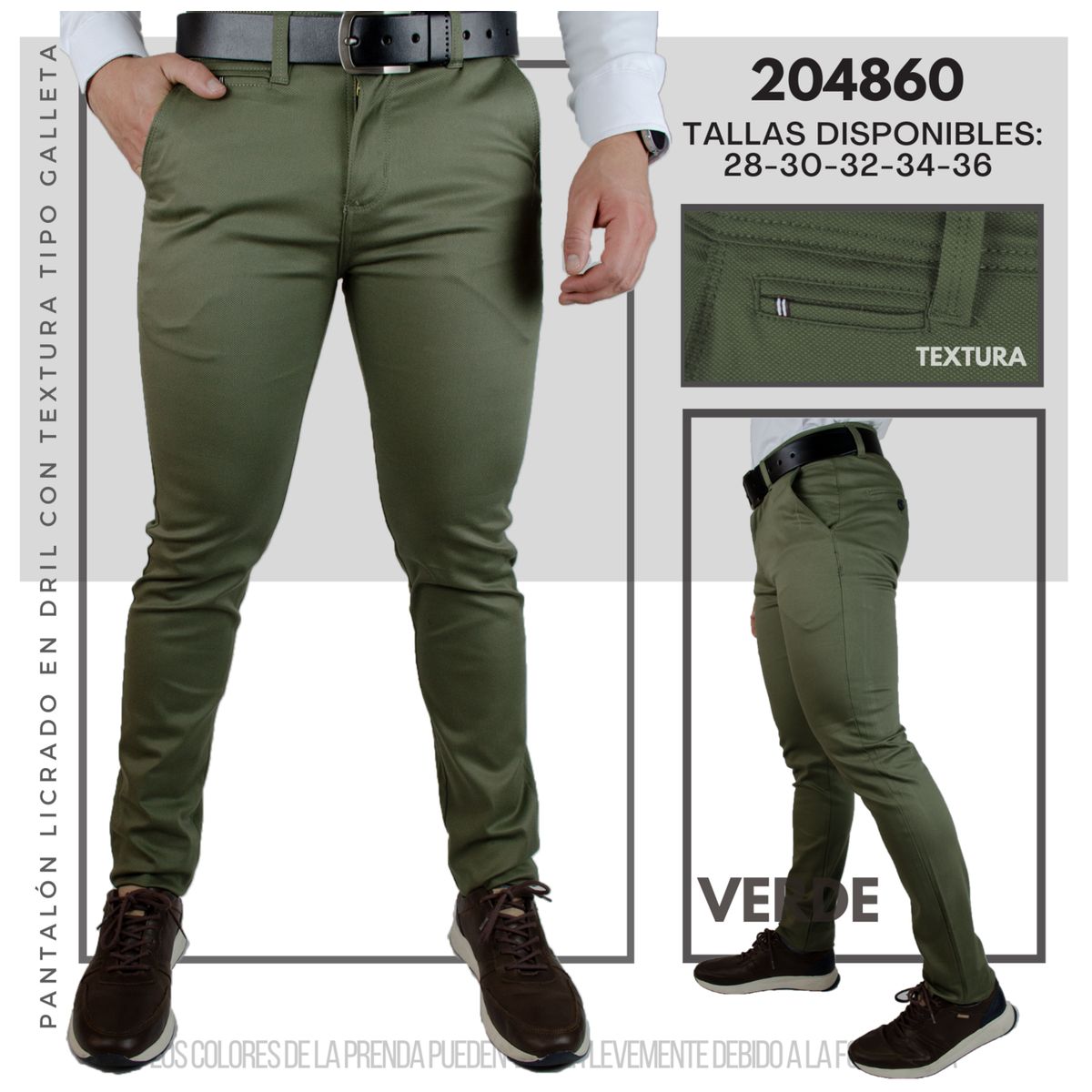ABC - pantalon en dril galleta para hombre AAA tipo exportacion full calidad