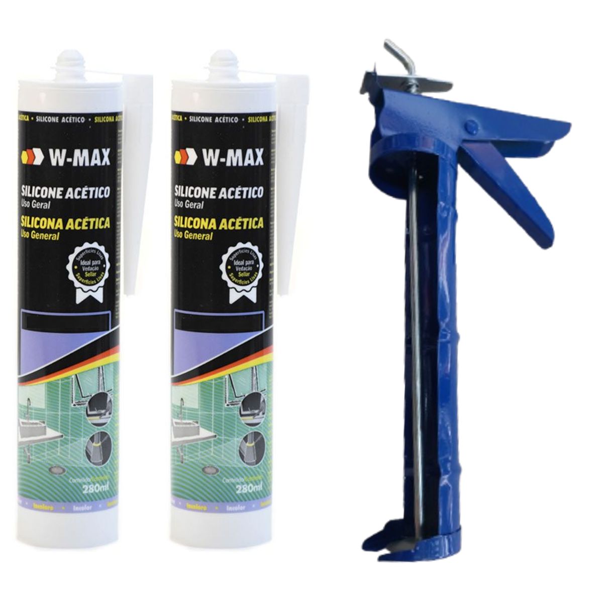 GENERAL - 2 Siliconas de uso general + Pistola GRATIS