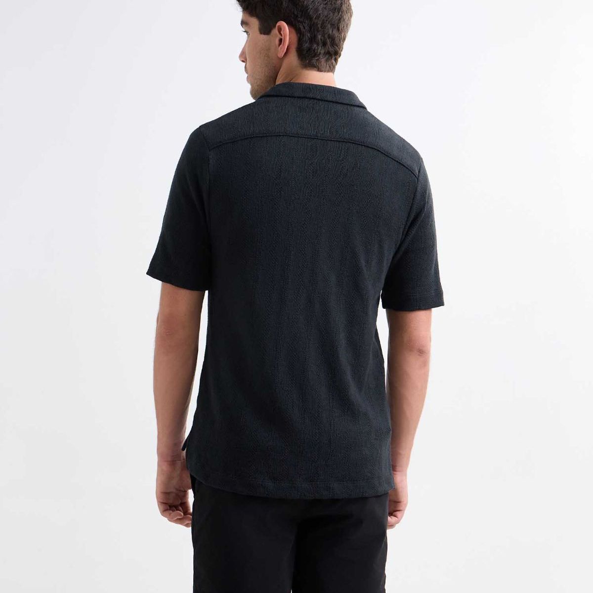 SEVEN SEVEN - Camisa De Hombre  Color Negro Marca Seven Seven #45012121
