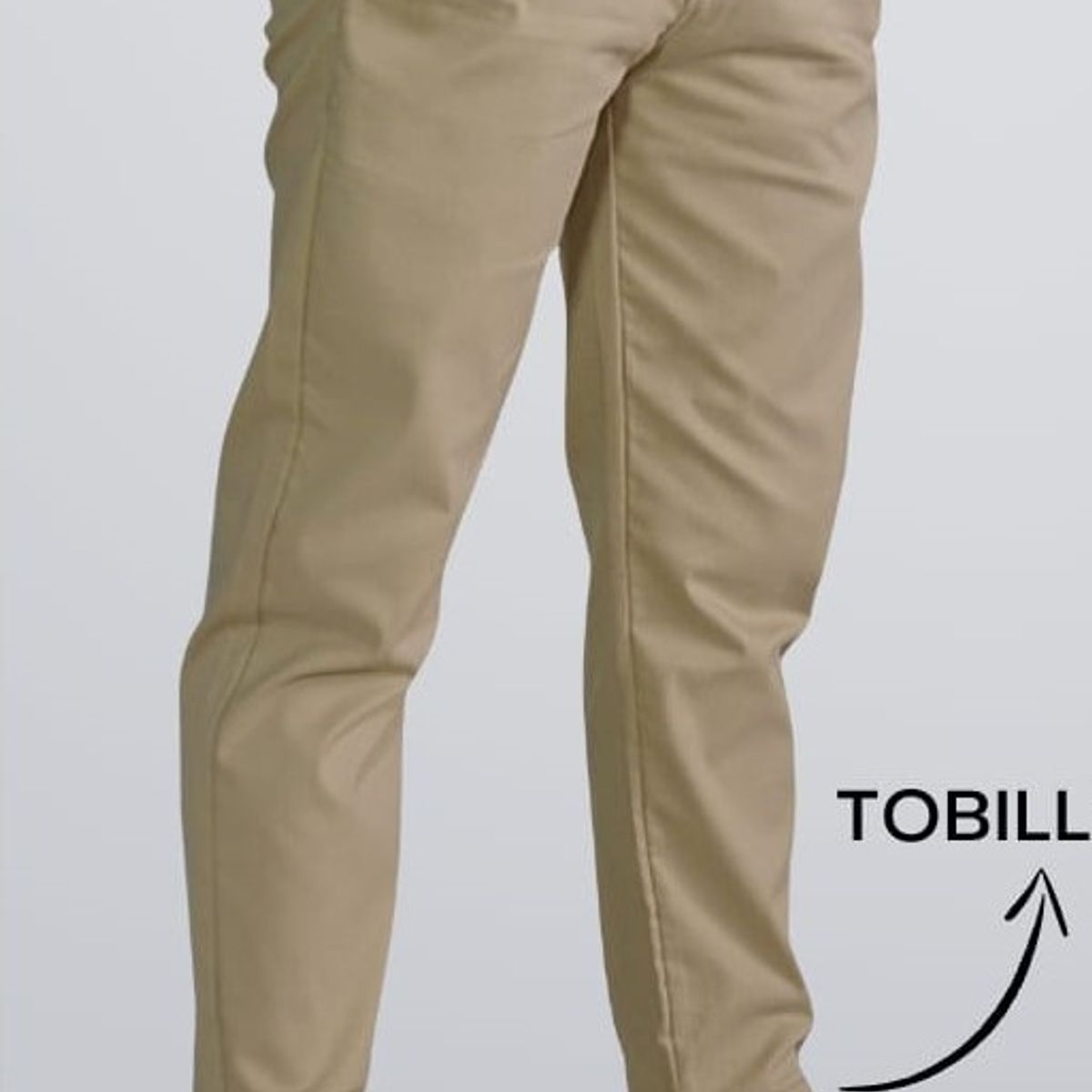 ABC - Pantalon Hombre Dril Licrado Tobillero Al Tobillo rosa azul beige