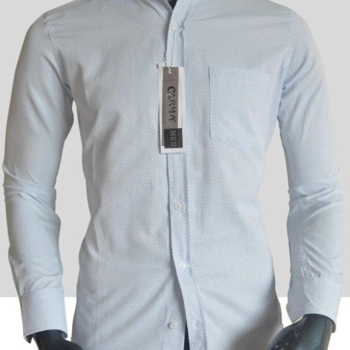 ABC - Camisa Manga Larga Para Hombre Botones Diseño